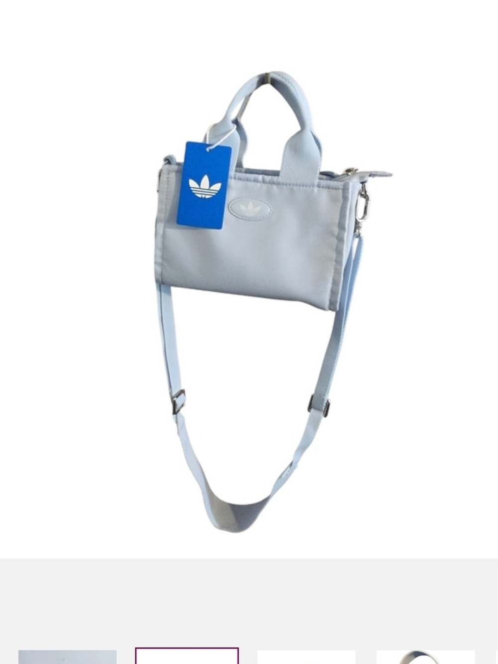 adidas Pale Blue Mini Crossbody Bag - Picture 4 of 6